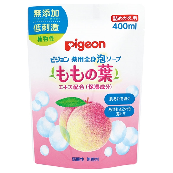 薬用全身泡ソープ ももの葉 詰替400ml