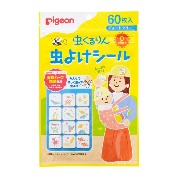 虫くるりん 虫よけシール 60枚入 0ヵ月~