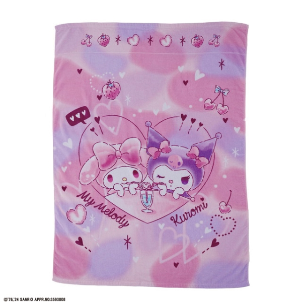 【SALE】お昼寝ケット マイメロディとクロミ  85×115cm