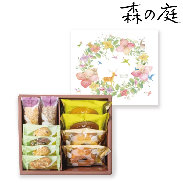 森の庭 焼き菓子アソート フラワーリース 10個入 MREー02A (内祝いギフト)