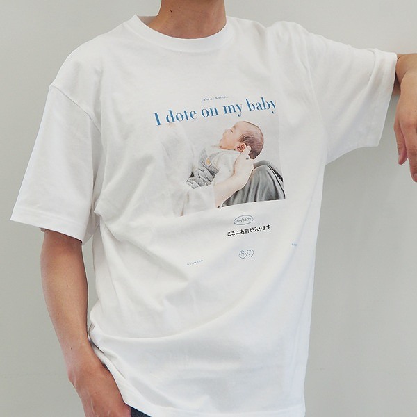 写真入りＴシャツ　メンズ  (お祝いギフト)  送料込み