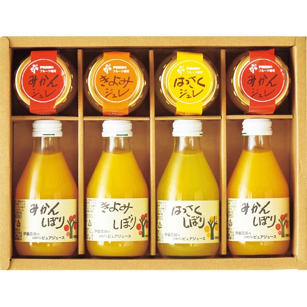 伊藤農園 果汁100%ピュアジュース&ジュレセット V-023(内祝いギフト)