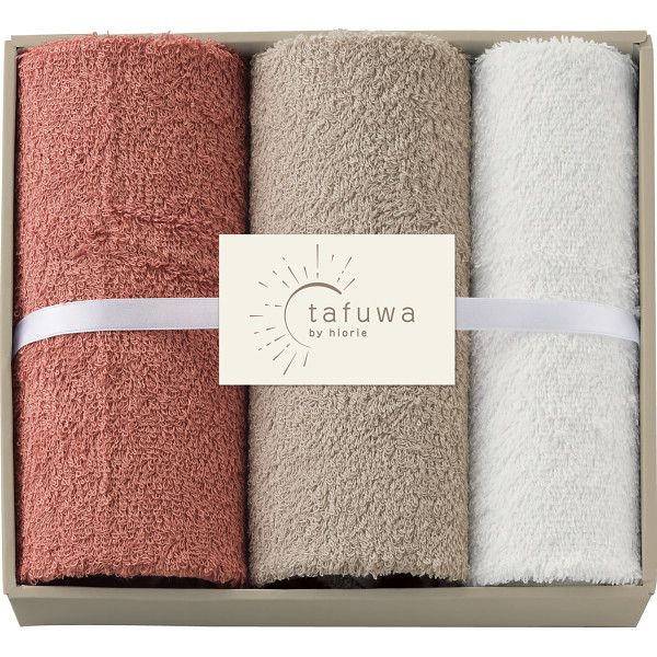 ｔａｆｕｗａ　フェイス・ウォッシュタオルセット ピンク（内祝いギフト）