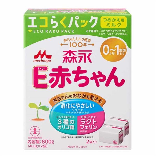 E赤ちゃん エコらくパック つめかえ用 800g