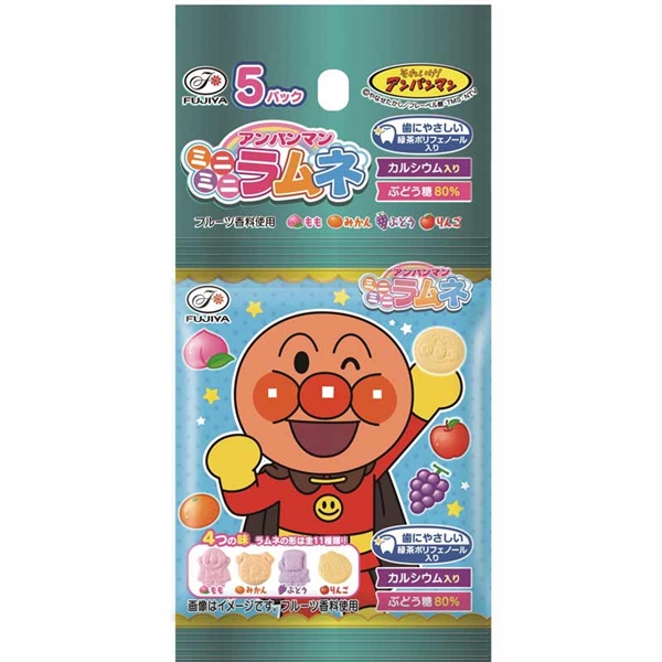 吊り下げ菓子 ミニミニラムネ5連 アンパンマン