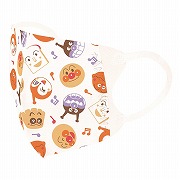 ちいさな 立体マスク 5枚入 アンパンマン おかおとおんぷ柄