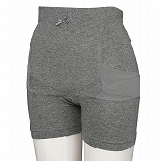 [産後すぐ～] はくだけで骨盤キュットパンツ グレー