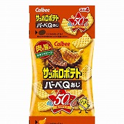 吊り下げ菓子 カルビー サッポロポテト バーベQあじミニ 4連