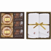 ＮＡＳＵのラスク屋さん　焼き菓子＆今治タオル詰合せ（お名入れ）　S-50TR（内祝いギフト）送料当社負担