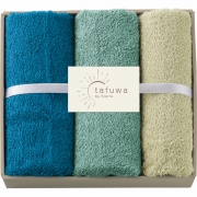 ｔａｆｕｗａ　フェイス・ウォッシュタオルセット ブルー（内祝いギフト）
