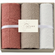 ｔａｆｕｗａ　フェイス・ウォッシュタオルセット ピンク（内祝いギフト）