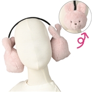 【SALE】イヤマフ　アニマル　ウサギ／ピンク