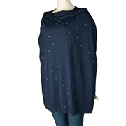 らくのび授乳ケープ　ネイビー