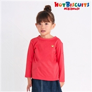 [ベビー]Ｔシャツ　コーラルピンク　[ミキハウス　ホットビスケッツ]