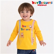 【再値下】【SALE】[キッズ]Ｔシャツ　イエロー　[ミキハウス　ホットビスケッツ]