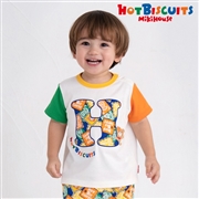 【SALE】[キッズ]Ｔシャツ　マルチカラー　[ミキハウス　ホットビスケッツ]