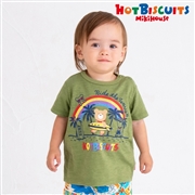 【SALE】[ベビー]Ｔシャツ　カーキ　[ミキハウス　ホットビスケッツ]