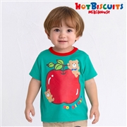 【SALE】[キッズ]Ｔシャツ　グリーン　[ミキハウス　ホットビスケッツ]
