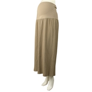 【SALE】シャーリングニットスカート ベージュ