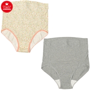 はじめてママのおなかすっぽりショーツ２枚組　ピンク