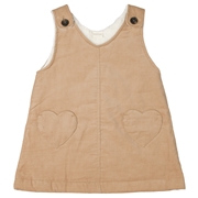 【SALE】[ベビー]ジャンパースカート　裏ボア　ベージュ