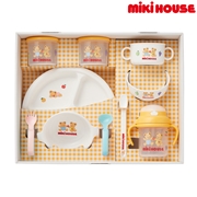 [食器セット] テーブルウェアセット ホワイト　[ミキハウス　ホットビスケッツ]