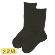 [キッズ]セブンプレミアムスクールソックスクルー丈２足組　ブラック