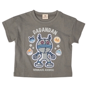 【再値下】【SALE】[ベビー]半袖Ｔシャツ　アンパンマン　サガラ刺繍　グレー