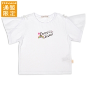 【SALE】【通販限定】[ジュニア]袖チュール半袖Ｔシャツ　ＤＡＩＳＹ　ＬＯＶＥＲＳ(デイジーラバーズ）　オフホワイト