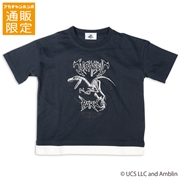 【SALE】【通販限定】[ジュニア]裾レイヤード半袖Ｔシャツ　ジュラシックパーク　ネイビー
