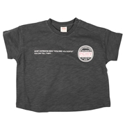 【SALE】[ベビー]バックプリント半袖ＴシャツＰＣＨＹ　チャコールグレー