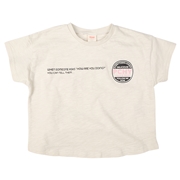 【SALE】[キッズ]バックプリント半袖ＴシャツＰＣＨＹ　アイボリー