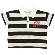 【SALE】[ベビー]ボーダー衿付きＴシャツＰＣＨＹ　ブラック
