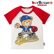 【SALE】[かぞくおそろい] [ベビー] Ｔシャツ レッド　[ミキハウス　ホットビスケッツ]