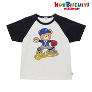 【SALE】[かぞくおそろい] Ｔシャツ（大人用） ブラック　[ミキハウス　ホットビスケッツ]