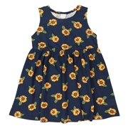 【SALE】[キッズ]ワンピース　総柄 ネイビー