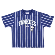 【SALE】[キッズ]半袖Ｔシャツ  ヤンキース×スヌーピー ネイビー
