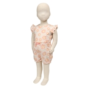 【SALE】[ベビー]セットアップ　総柄 オレンジ