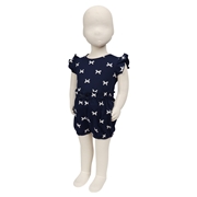 【SALE】[ベビー]セットアップ　総柄 ネイビー