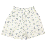 【SALE】[キッズ]キュロットパンツ　レースプリント パープル