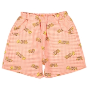 【SALE】[キッズ]チェックショートパンツＰＣＨＹ×mahochan オレンジ