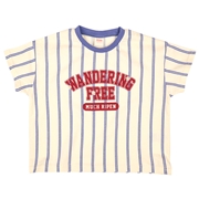 【SALE】[キッズ]ストライプＴシャツＰＣＨＹ×mahochan パープル