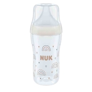 パーフェクトマッチ ほ乳びん プラスチック製 260ml レインボー 適温目盛り付き