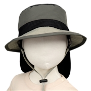 【再値下】【SALE】[48～54cm]まんてんサファリハット　ブラック