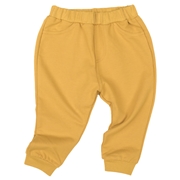 【SALE】[ベビー]いつものパンツ１０分丈　裏毛　ゆったりフィット　イエロー