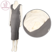 【再値下】【SALE】[授乳口付き]ウォッシャブルニットジャンスカアンサンブル　グレー