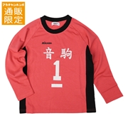 【再値下】【SALE】【通販限定】[ジュニア]長袖Ｔシャツ　ＭＩＫＡＳＡ×ハイキュー　レッド