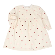 【再値下】【SALE】[キッズ]ワンピース　布帛総柄刺しゅう　アイボリー