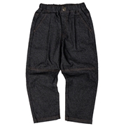 【SALE】[キッズ]１０分丈　テーパードパンツ　ブラック