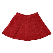 【SALE】[ベビー]ニットスカート レッド